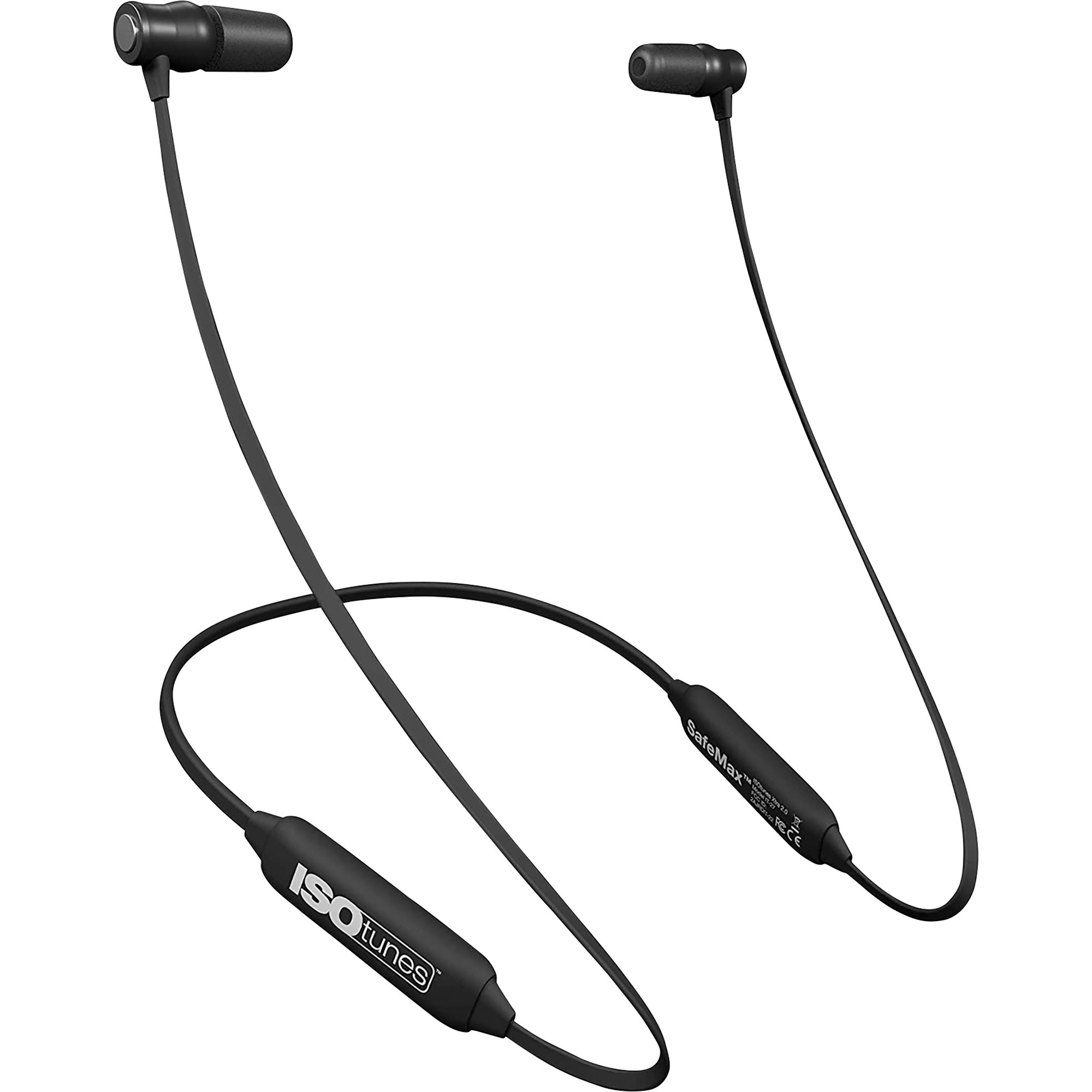 ISOtunes Xtra 2.0 Bluetooth Earbuds, 27 dB NRR, Black, Model# IT-27